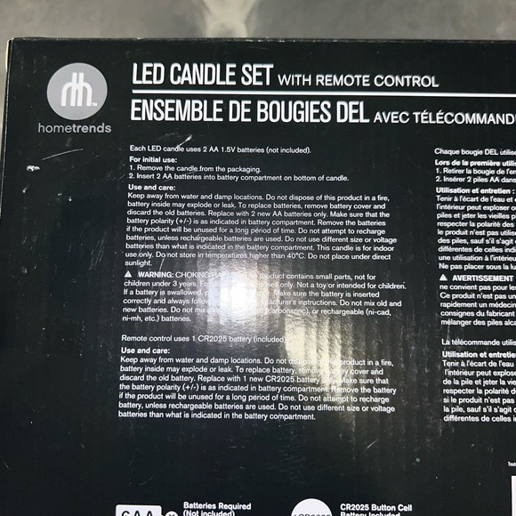 LED Christmas candle set - Picture 3 of 3